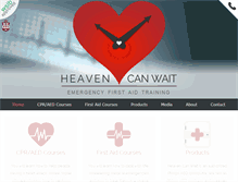 Tablet Screenshot of heavencanwait.biz